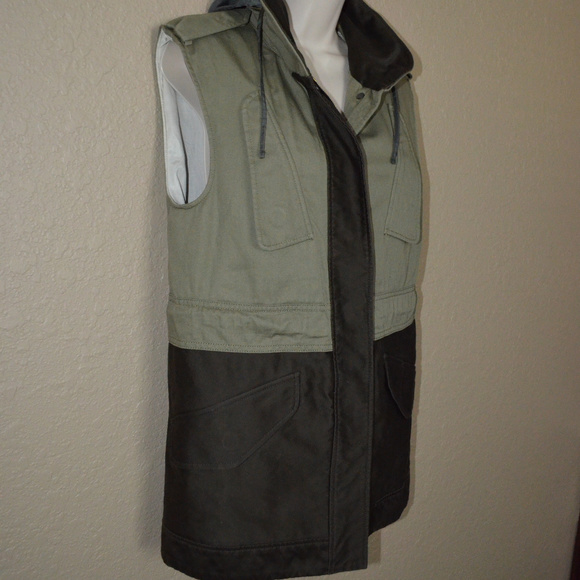 NWOT $595 Sz 0 Rag & Bone Kinsley Army Green Vest - Picture 3 of 7